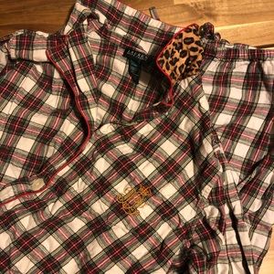LAUREN RALPH LAUREN | FLANNEL PAJAMA SET